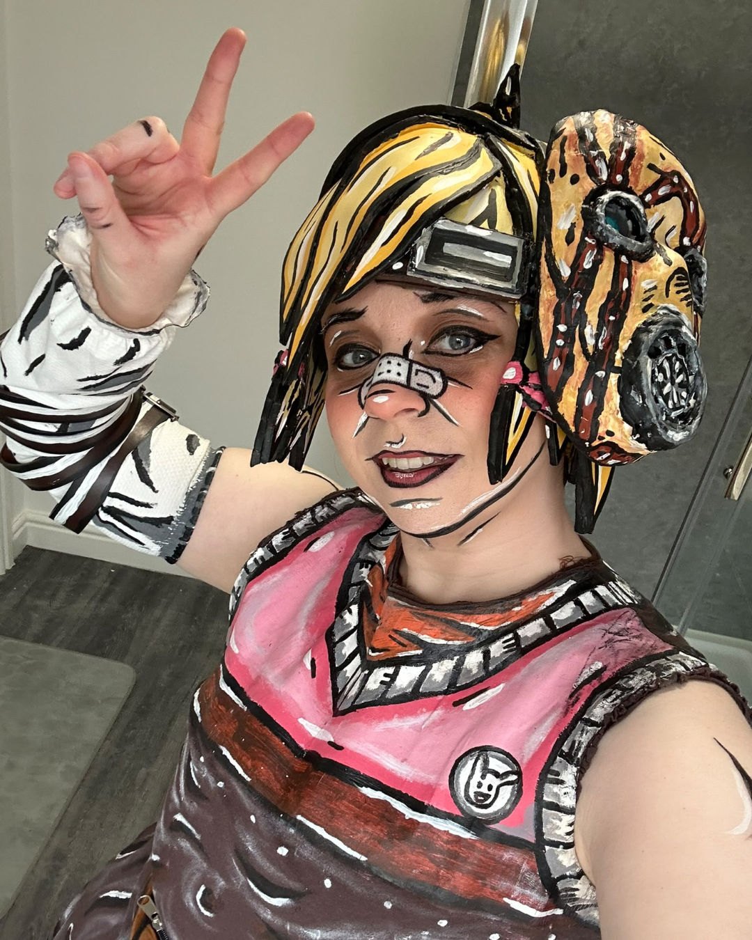 Celshaded Tiny Tina cosplay selfie