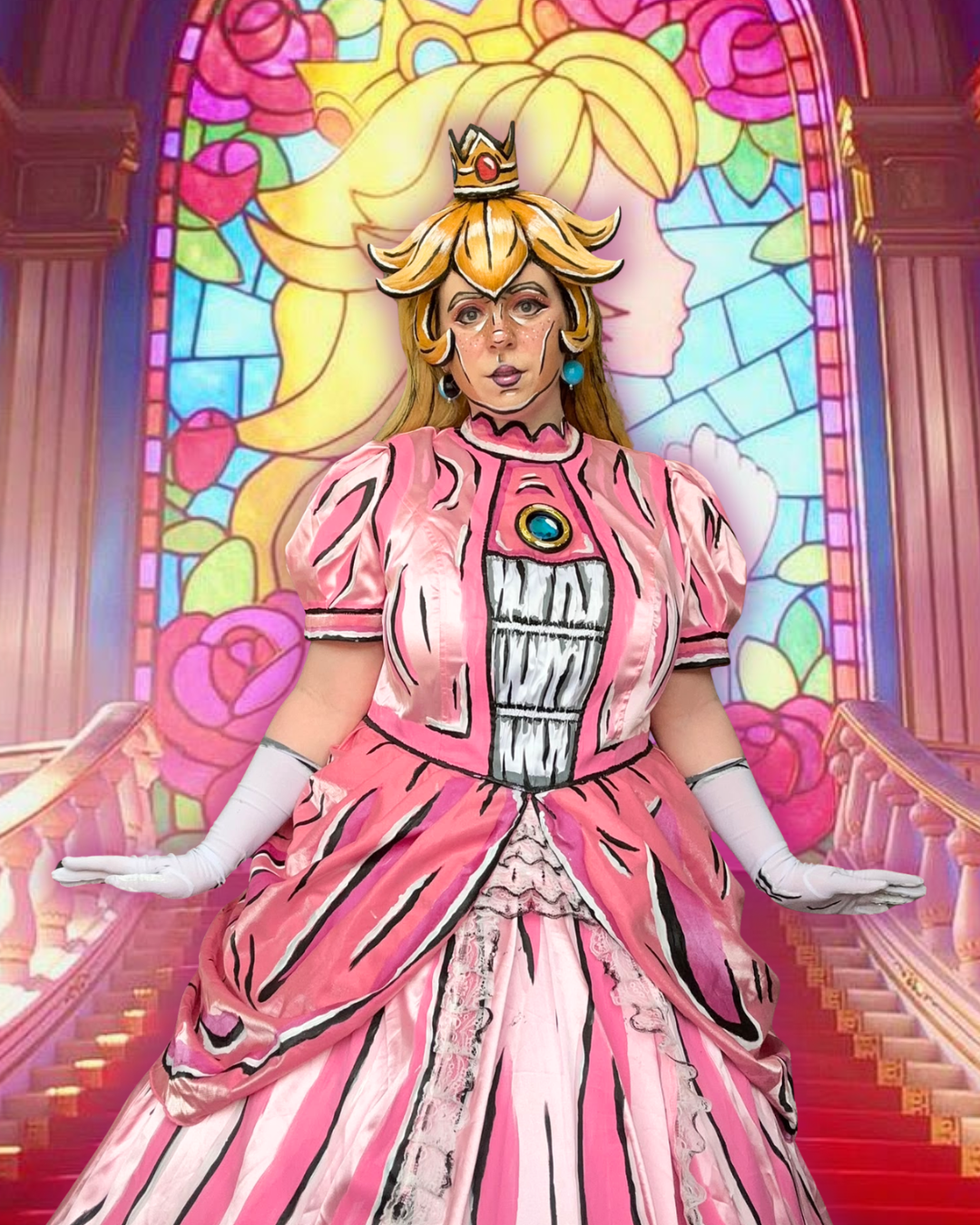 Celshaded Princess Peach Cosplay Edit